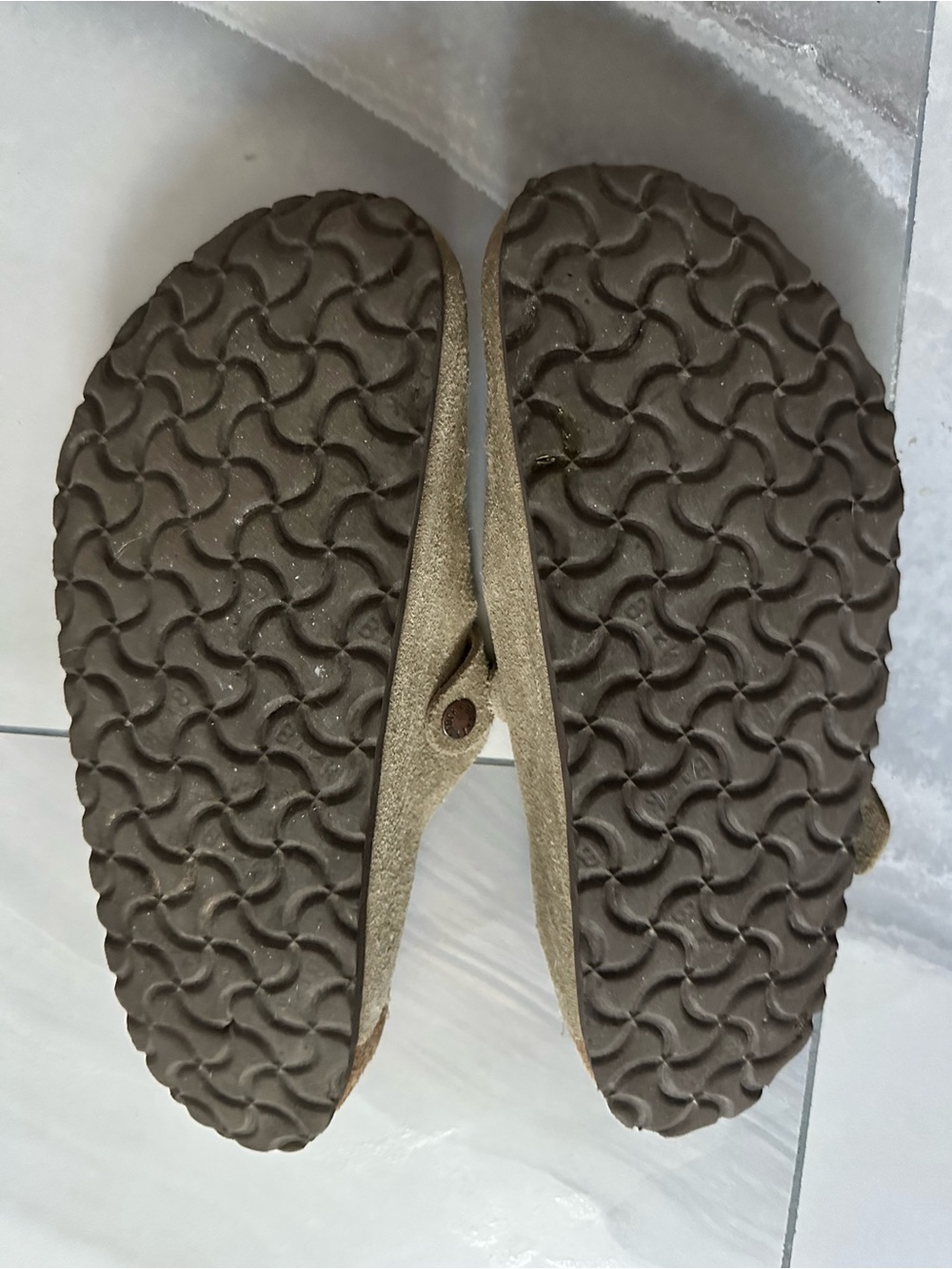 Birkenstock Boston Soft Footbed Taupe Suede Clogs Regular Width EU 40 - Picture 3 of 3